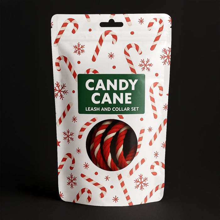 Candy Cane Leash & Collar Set