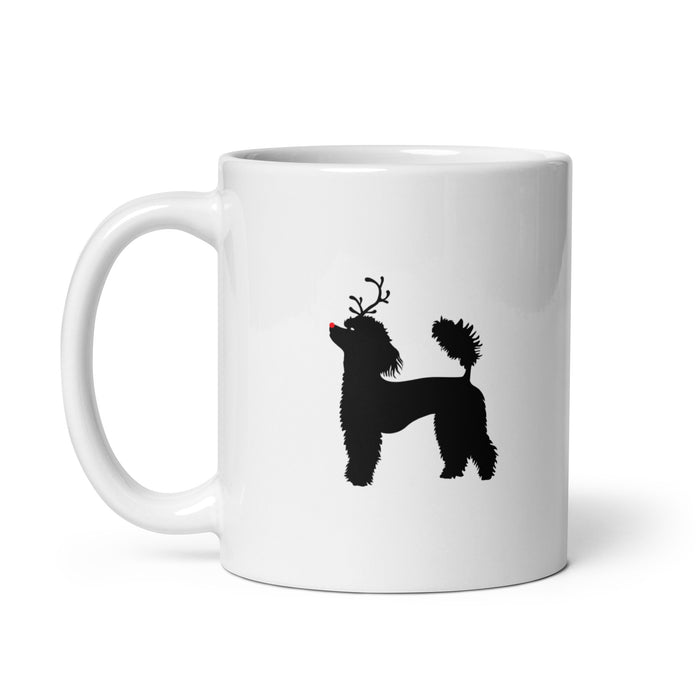 "Red-Nosed Poodle" Mug